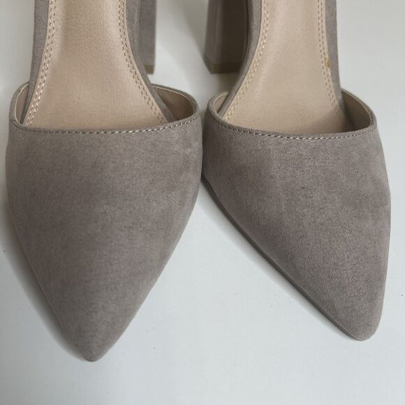 ASOS Penalty Pointed High Heels Block Heel Gray Size 5 Read Description - Picture 6 of 12